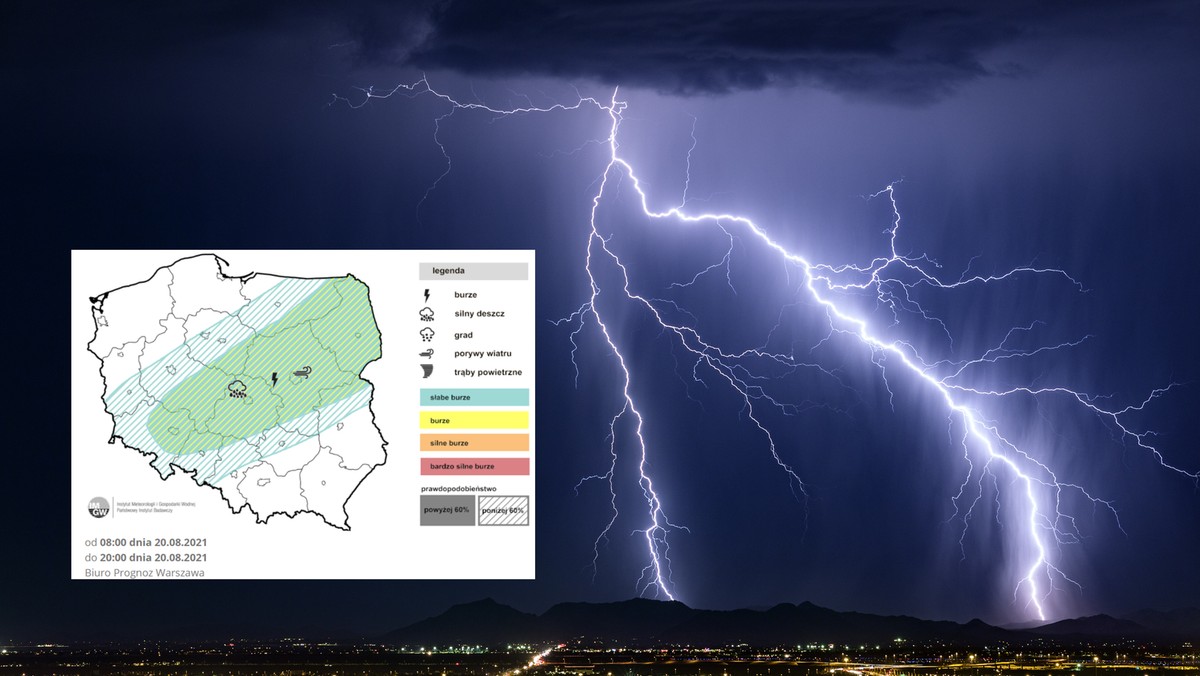 Prognoza pogody na piątek, 20 sierpnia. Wracają burze