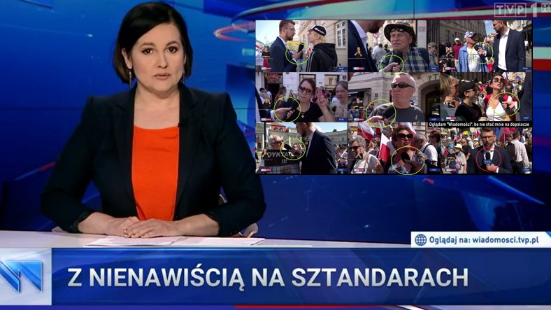 "Wiadomości" TVP o marszu 4 czerwca