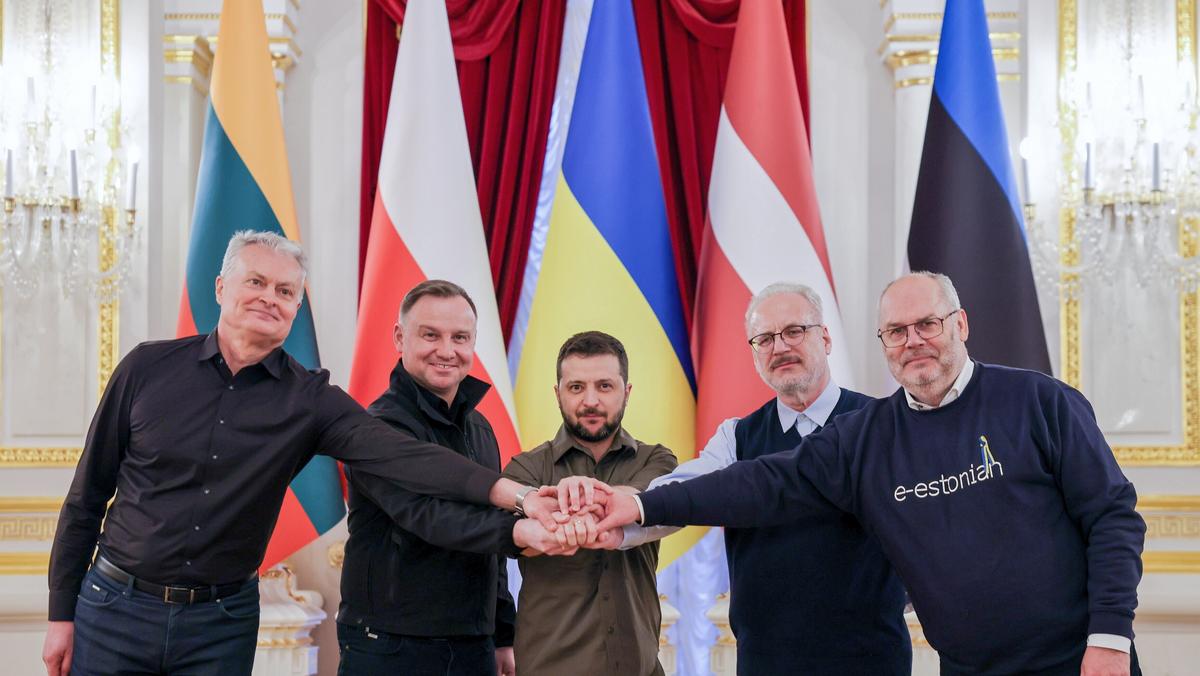 Prezydenci Polski i krajów bałtyckich w Kijowie
