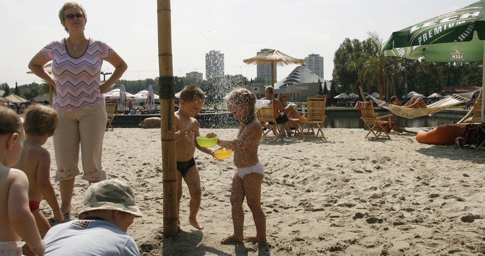 CHORZÓW MIEJSKA PLAŻA W PARKU WPKIW