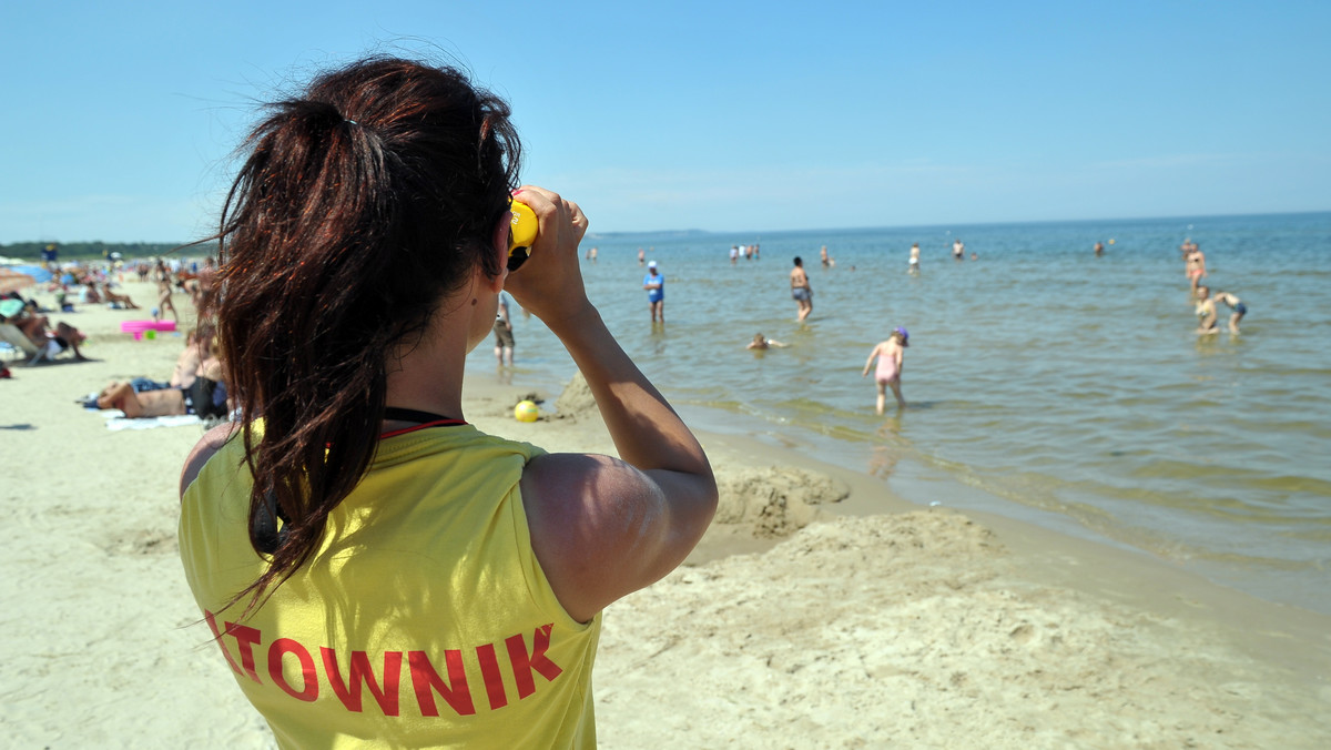 ŚWINOUJŚCIE PLAŻA RATOWNICY (ratownicy na plaży)