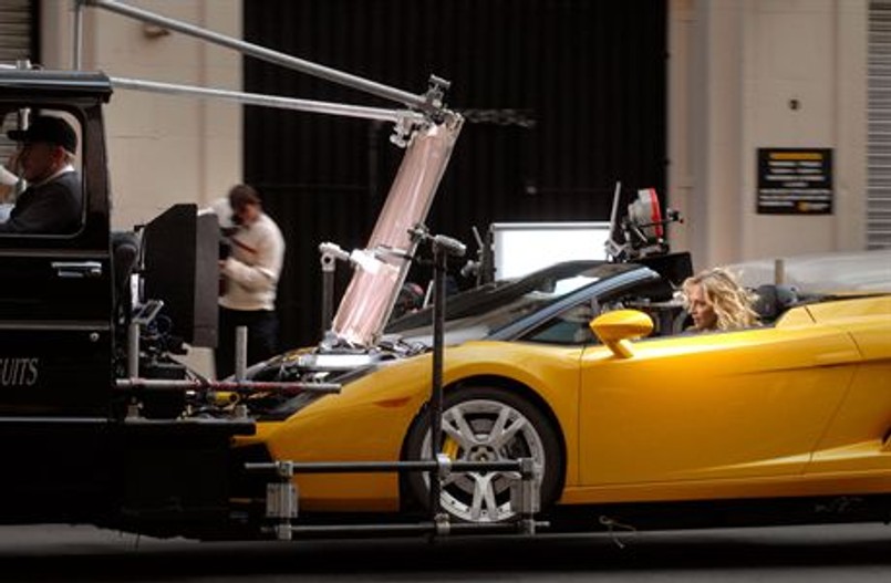 Uma Thurman w lamborghini