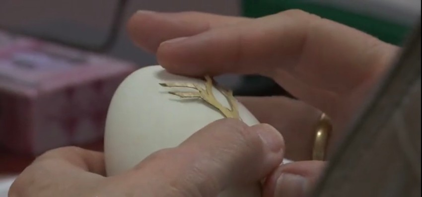 Ukrašavanje jaja slamom