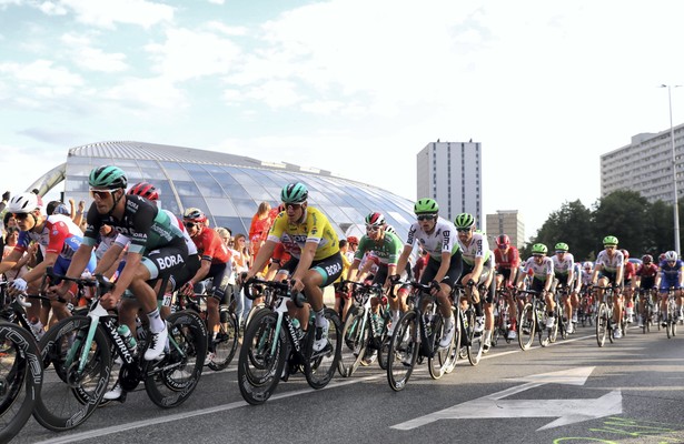 Tour de Pologne: Mezgec najszybszy w Katowicach. Ackermann zachował koszulkę lidera