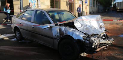 Wypadek na Zielonej w Łodzi. Ciężarówka stanęła w płomieniach