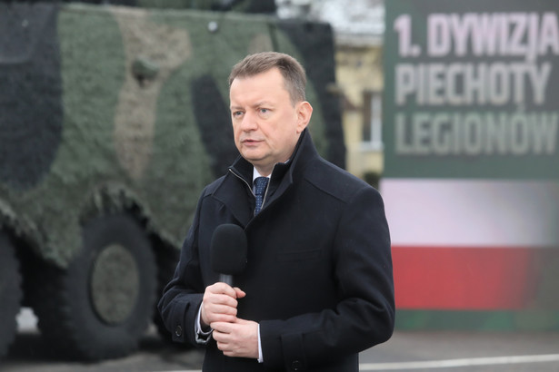 Białystok, 09.01.2023. Wicepremier, minister obrony narodowej Mariusz Błaszczak