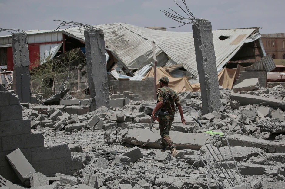 Šteta nakon američkog vazdušnog napada u Sani, Jemen, 27. aprila