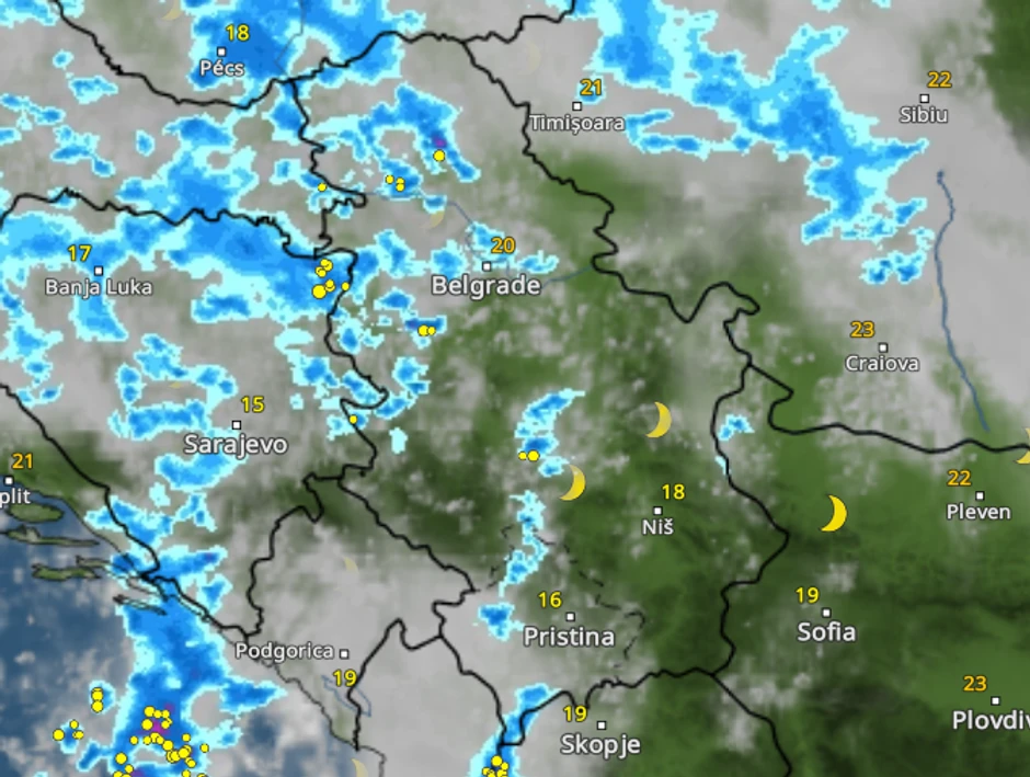 Kretanje nevremena u 1