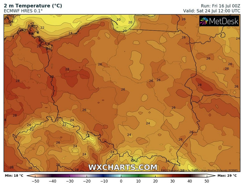 W drugiej połowie tygodnia znów zacznie się robić gorąco