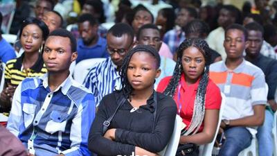 UNILAG undergraduates listening to industry experts on career tips and development. (Pulse)