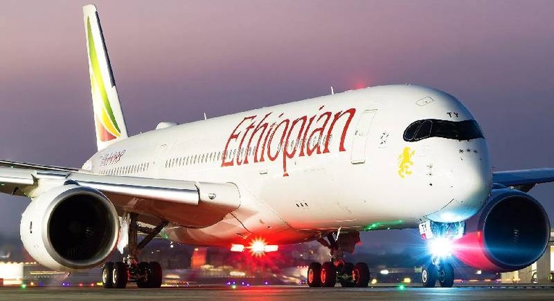 Ethiopian Airlines plane. (The Standard)