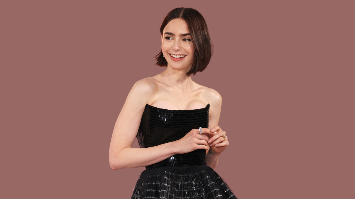 Lily Collins istennőként tündököl a vörös szőnyegen az Emily Párizsban premierjén