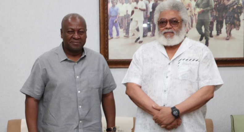 Mahama visits Rawlings “to discuss a number of NDC-related issues