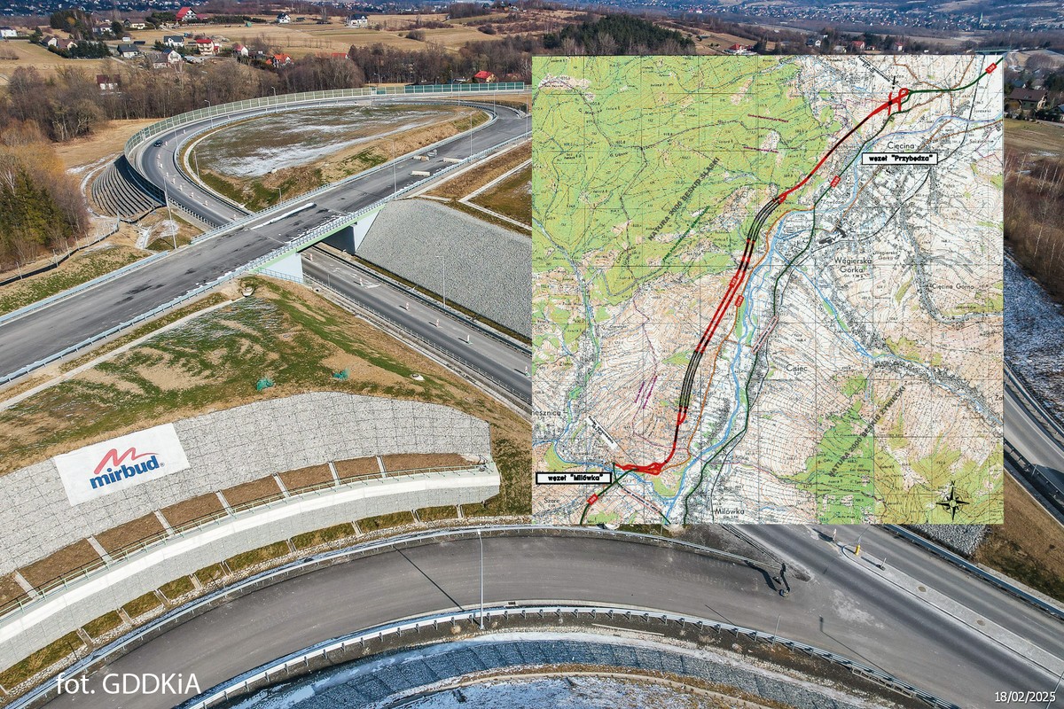 Jedna z najpiękniejszych tras w Polsce na finiszu. Nowe tunele prawie gotowe [ZDJĘCIA]