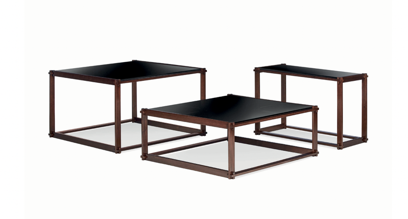 Kaffee- und Seitentisch «Play» von Armani Casa — diese Tische kann man einsetzen, wie man möchte. Preis auf Anfrage.