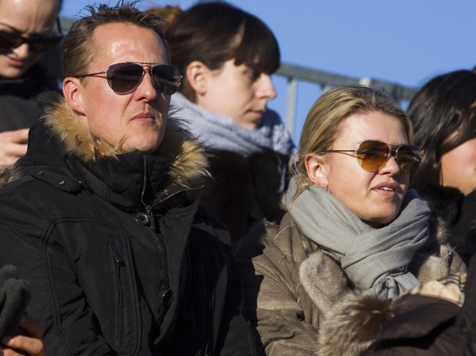 Corinna i Michael Schumacherowie w styczniu 2013 r.