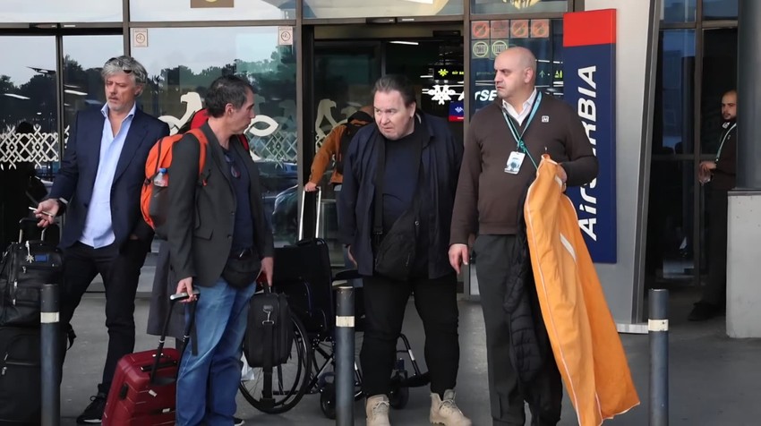 Bane Vidaković na aerodromu