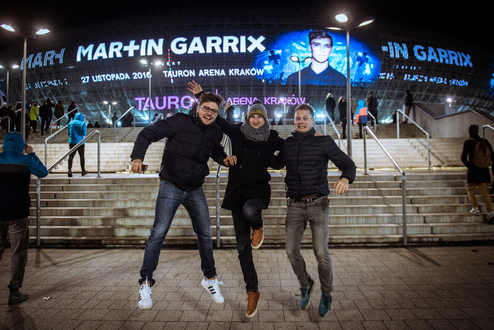 Martin Garrix - koncert w Tauron Arena Kraków - zdjęcia publiczności