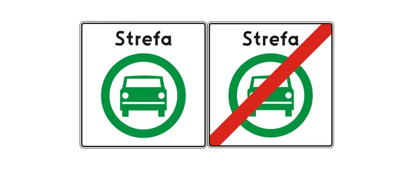 Strefa czystego transportu — znaki drogowe