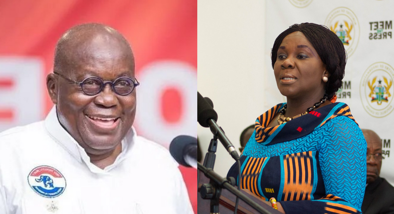 Nana Addo and Cecilia Abena Dapaah