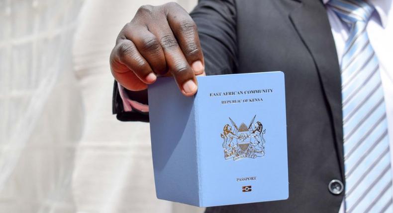 The Kenyan new-generation passport.
