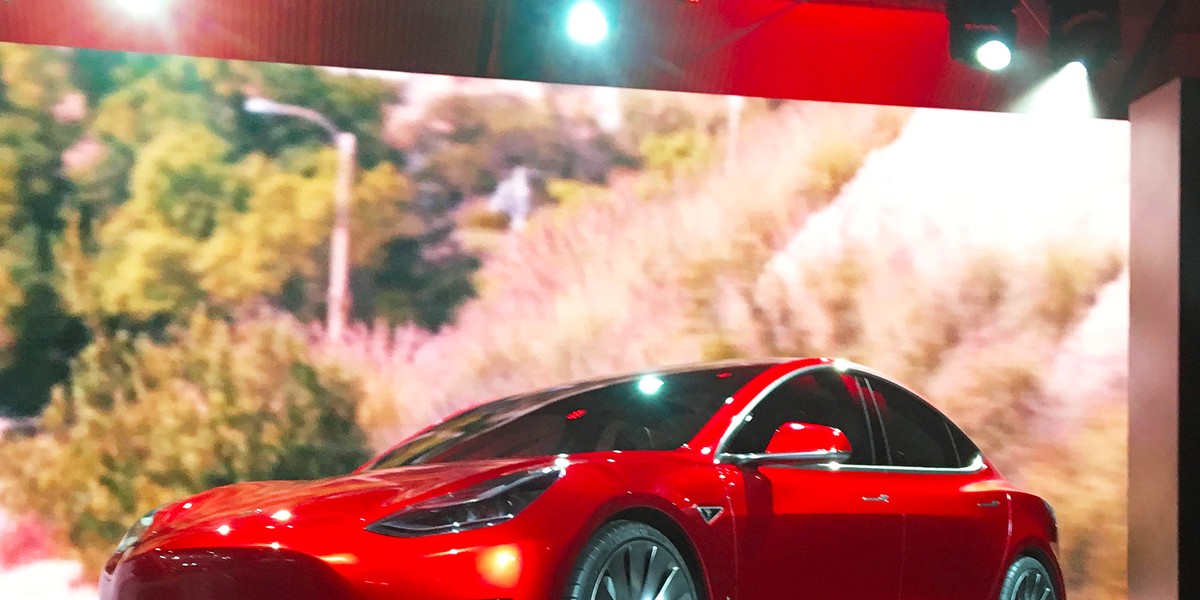 The Tesla Model 3.