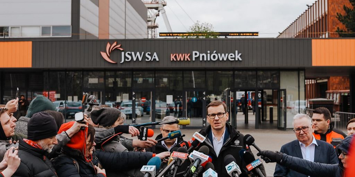 Premier odwiedził kopalnię Pniówek. Stąd rząd nie zajął się kwestiami podatkowymi.
