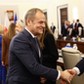 Premier Donald Tusk oraz minister rolnictwa i rozwoju wsi Czesław Siekierski przed posiedzeniem rządu