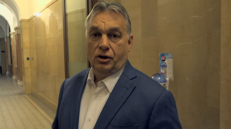 Orbán Viktor a Belügyminisztériumból jelentkezett be / Fotó: Facebook