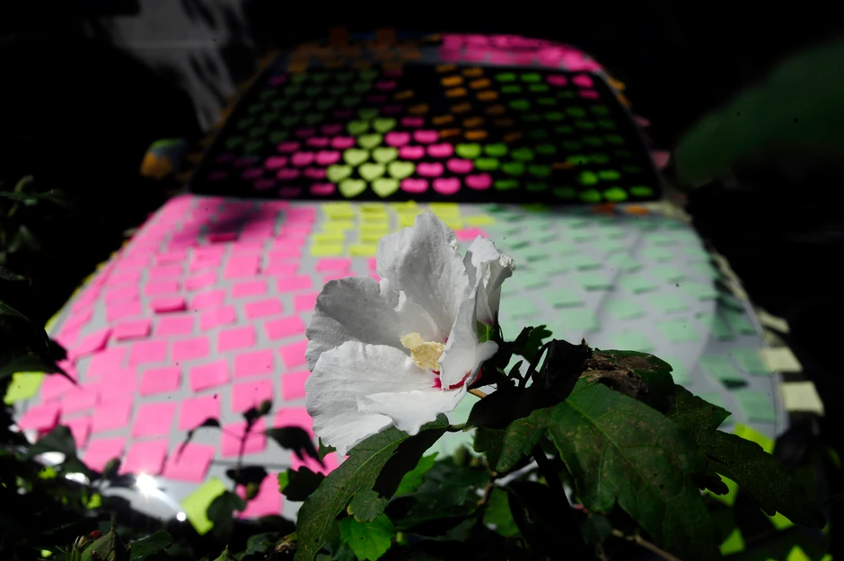 Ljubavne poruke u svim bojama krasile su vozilo