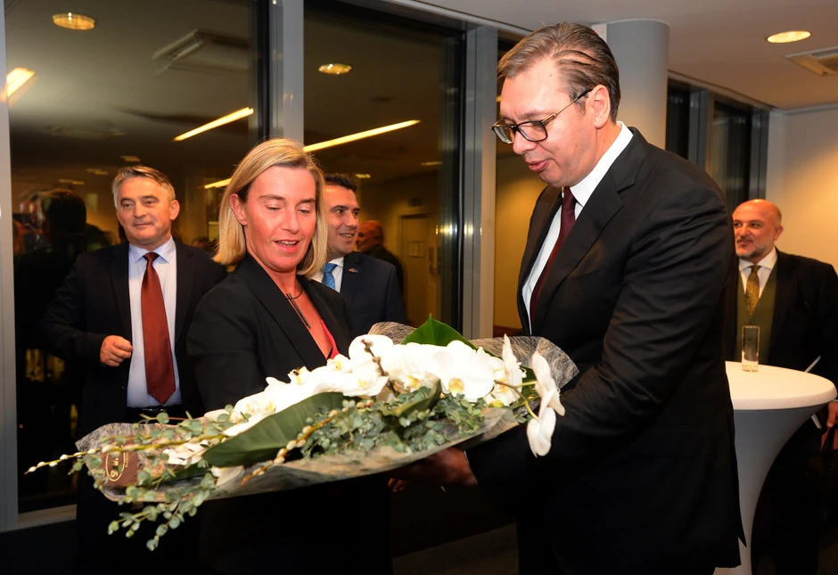 Frederika Mogerini i Aleksandar Vučić