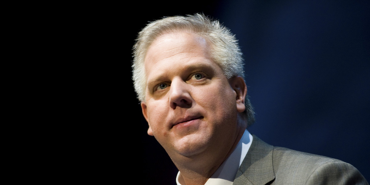 Glenn Beck speaks during the National Rifle Association's 139th annual meeting in Charlotte, North Carolina on May 15, 2010.