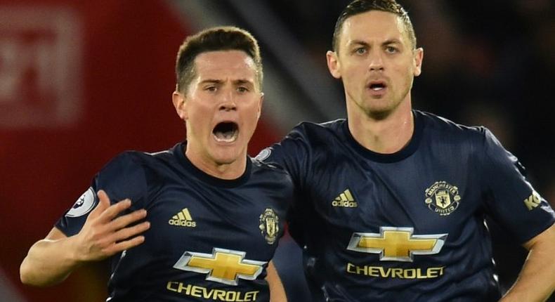 Ander Herrera (left) equalised as Manchester United came from 2-0 down to draw 2-2 at Southampton