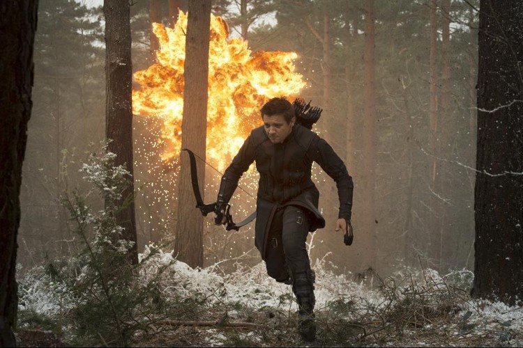 Jeremy Renner w filmie 'Avengers: Czas Ultrona'
