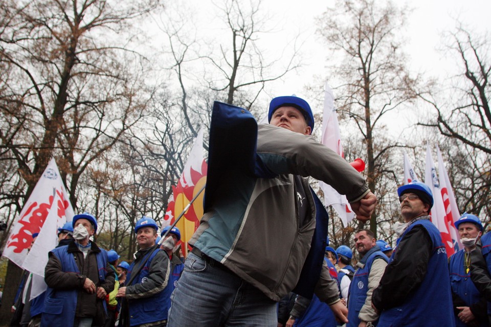 WARSZAWA ZWIĄZKI PROTEST EMERYTURY