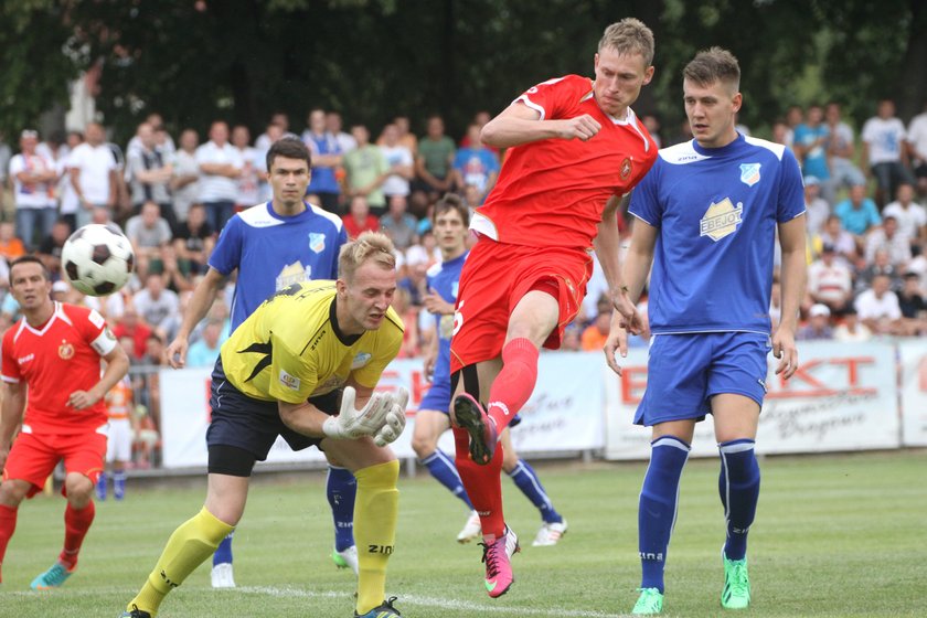 Napastnik Widzewa Eduards Visnakovs