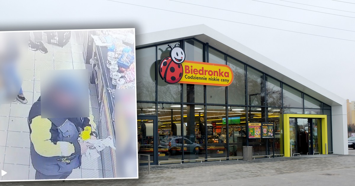 Nagrali jego niecny czyn w Biedronce. Zrobił to w kolejce do kasy. Nie przejmował się ludźmi