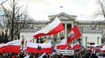 WARSZAWA DEMONSTRACJA PRZED AMBASADĄ ROSYJSKĄ