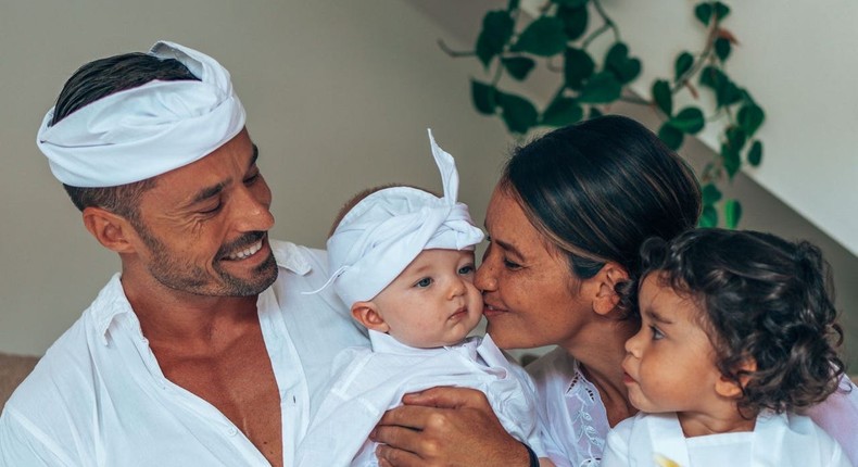 Simen Platou with his wife Jen and their two kids.Simen Platou/The Simifers