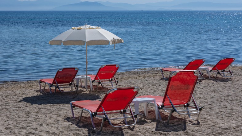 Pustki na greckiej plaży