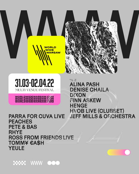 World Wide Warsaw - plakat z line-upem