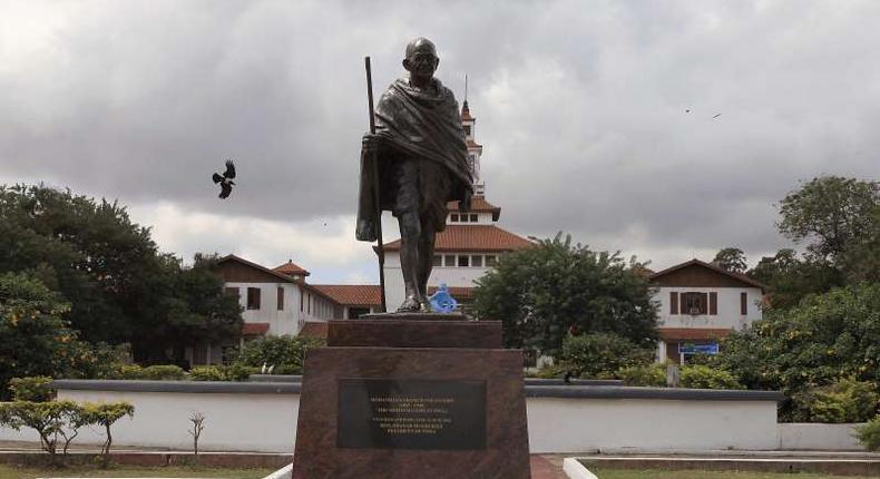 Statue of Gandhi removed in University of Ghana after protest