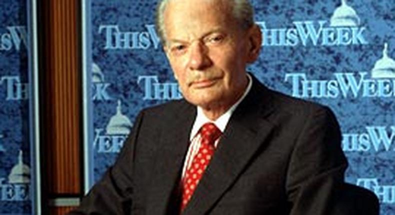 David Brinkley was an American newscaster for NBC and ABC in a career lasting from 1943 to 1997.