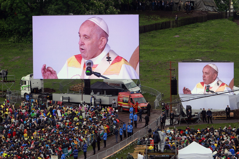 epa07617331 - ROMANIA POPE FRANCIS VISIT (Pope Francis visit to Marian shrine at Sumuleu Ciuc)