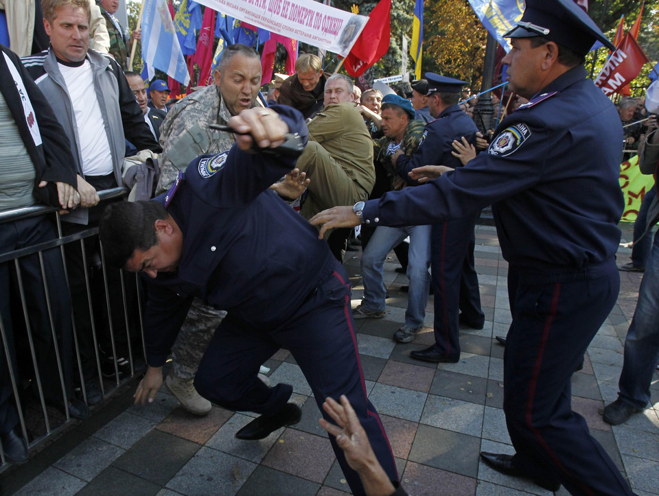 Trwają protesty weteranów Czarnobyla