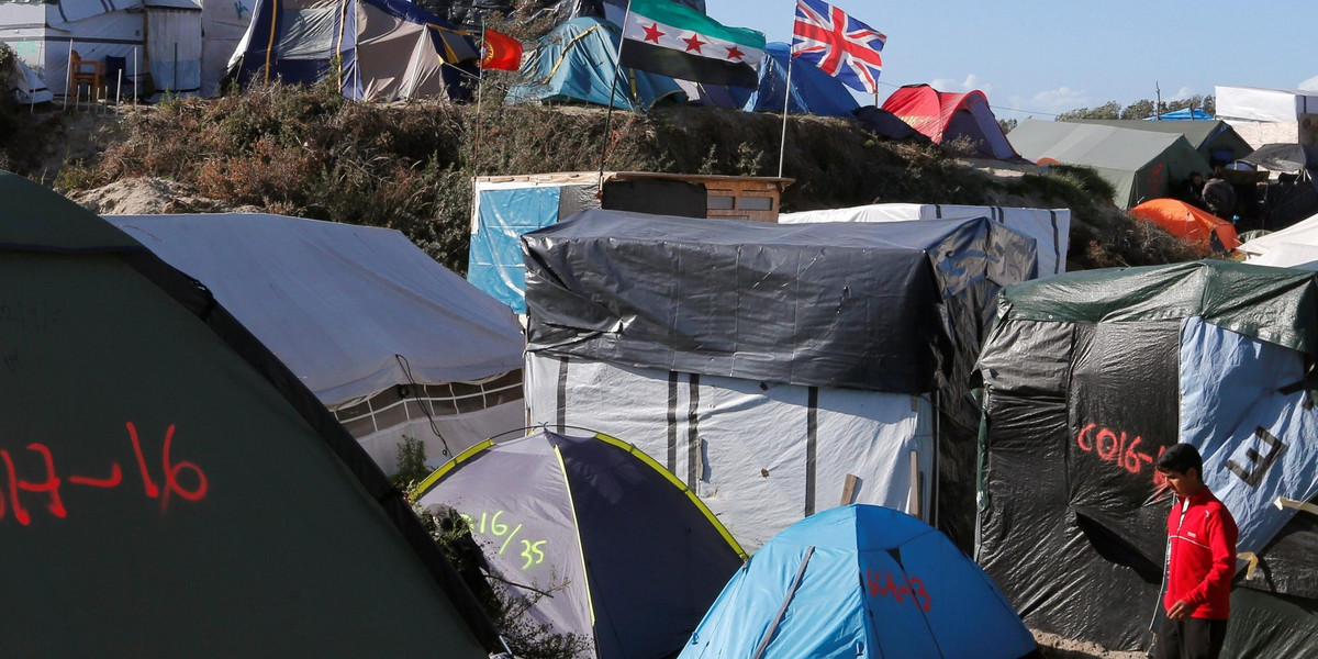 Obozowisko imigrantów w Calais