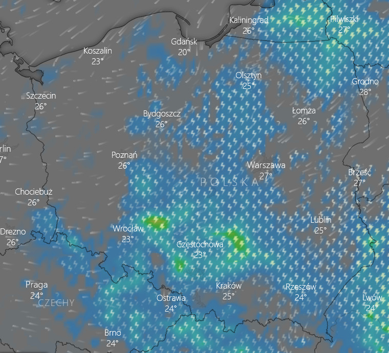Prognoza pogody w piątek - będzie burzowo