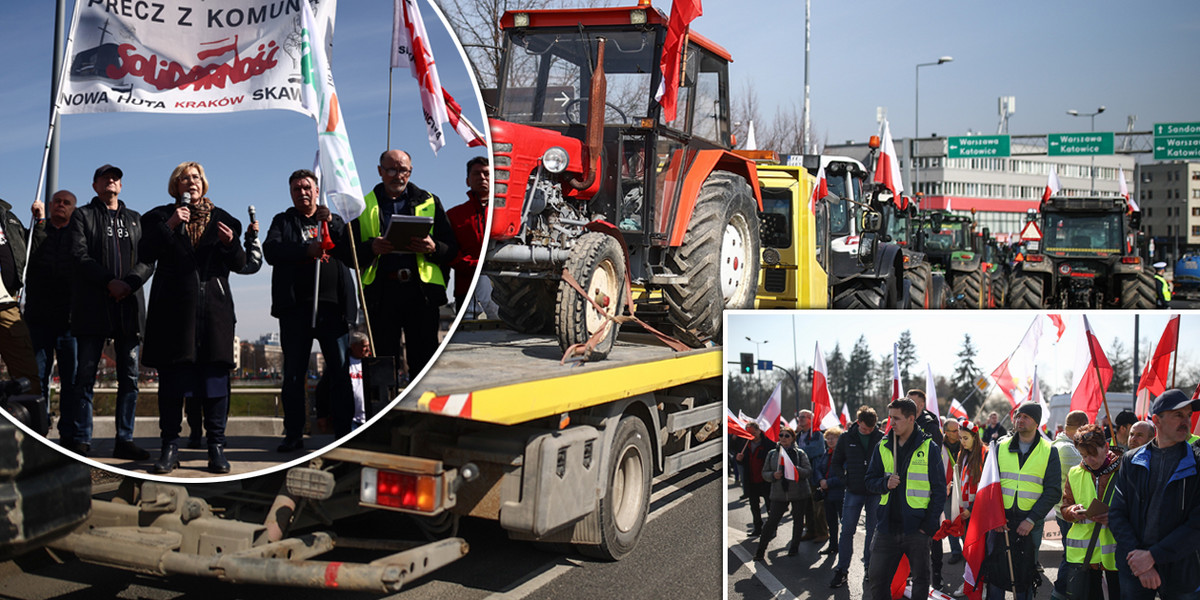 Wielki protest rolników 20 marca. Zablokowali całą Polskę.