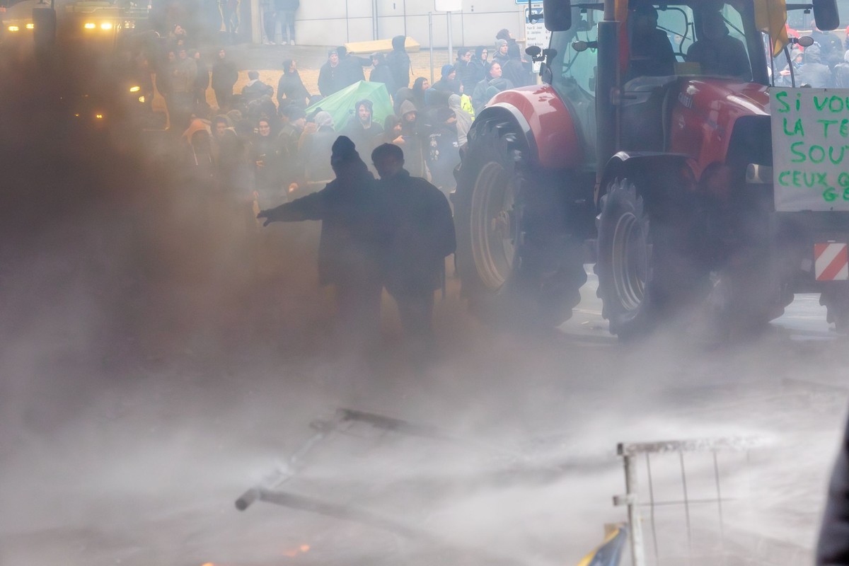 Protest rolników w Brukseli