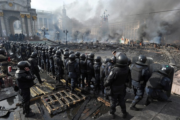 Walki na Majdanie w Kijowie